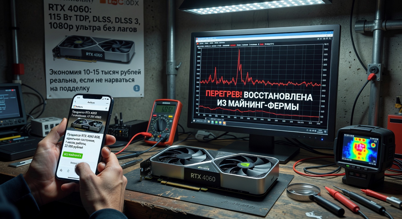 Купить RTX 4060 на вторичном рынке: как проверить карту и не нарваться на восстановленную