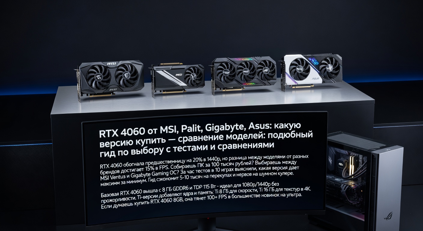 RTX 4060 от MSI, Palit, Gigabyte, Asus: какую версию купить — сравнение моделей: подробный гид по выбору с тестами и сравнениями
