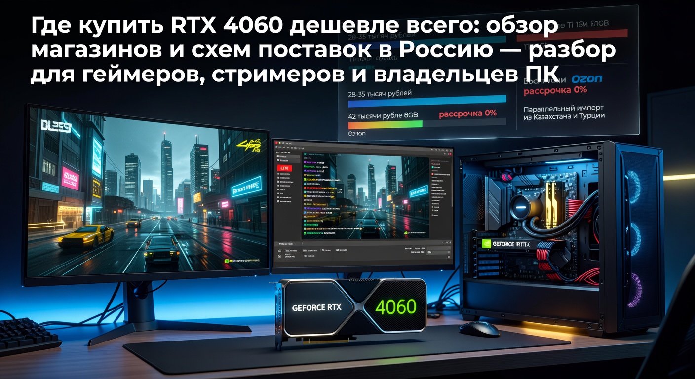 Где купить RTX 4060 дешевле всего: обзор магазинов и схем поставок в Россию — разбор для геймеров, стримеров и владельцев ПК