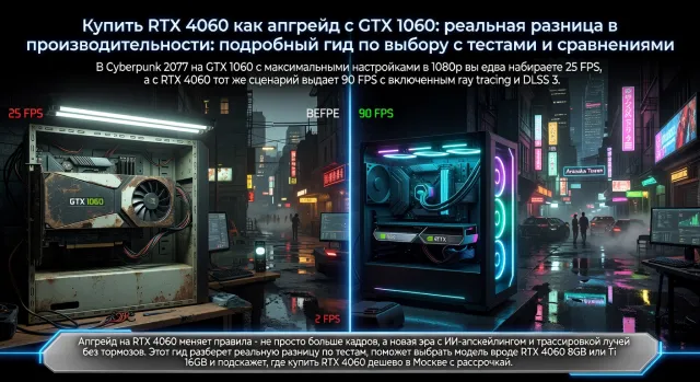Купить RTX 4060 как апгрейд с GTX 1060: реальная разница в производительности: подробный гид по выбору с тестами и сравнениями