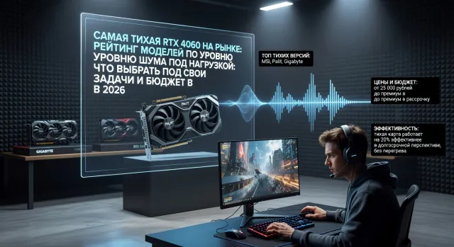 Самая тихая RTX 4060 на рынке: рейтинг моделей по уровню шума под нагрузкой: что выбрать под свои задачи и бюджет в 2026